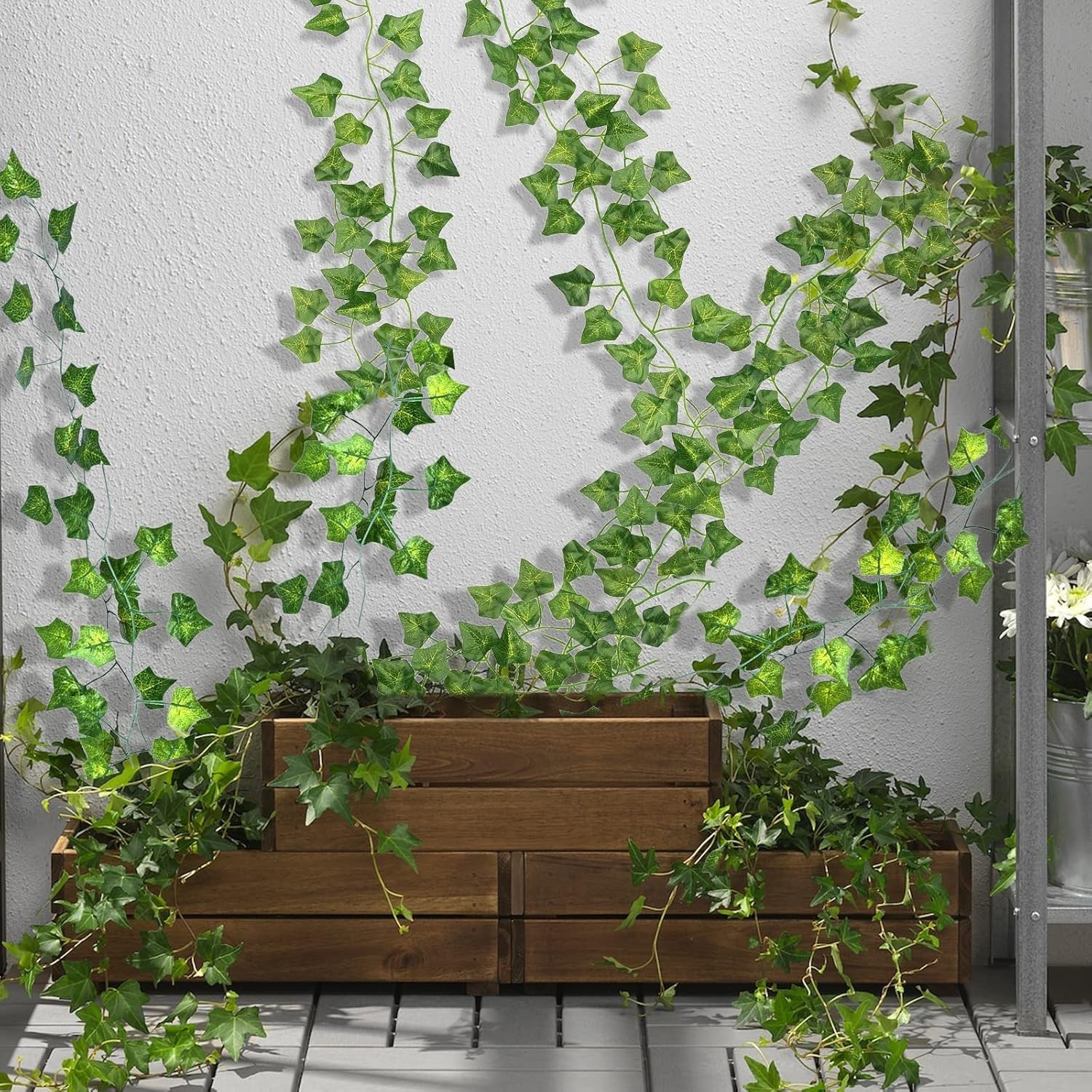 12 Pack 84FT UV Resistant Artificial Ivy Garland for Stunning Home Decor