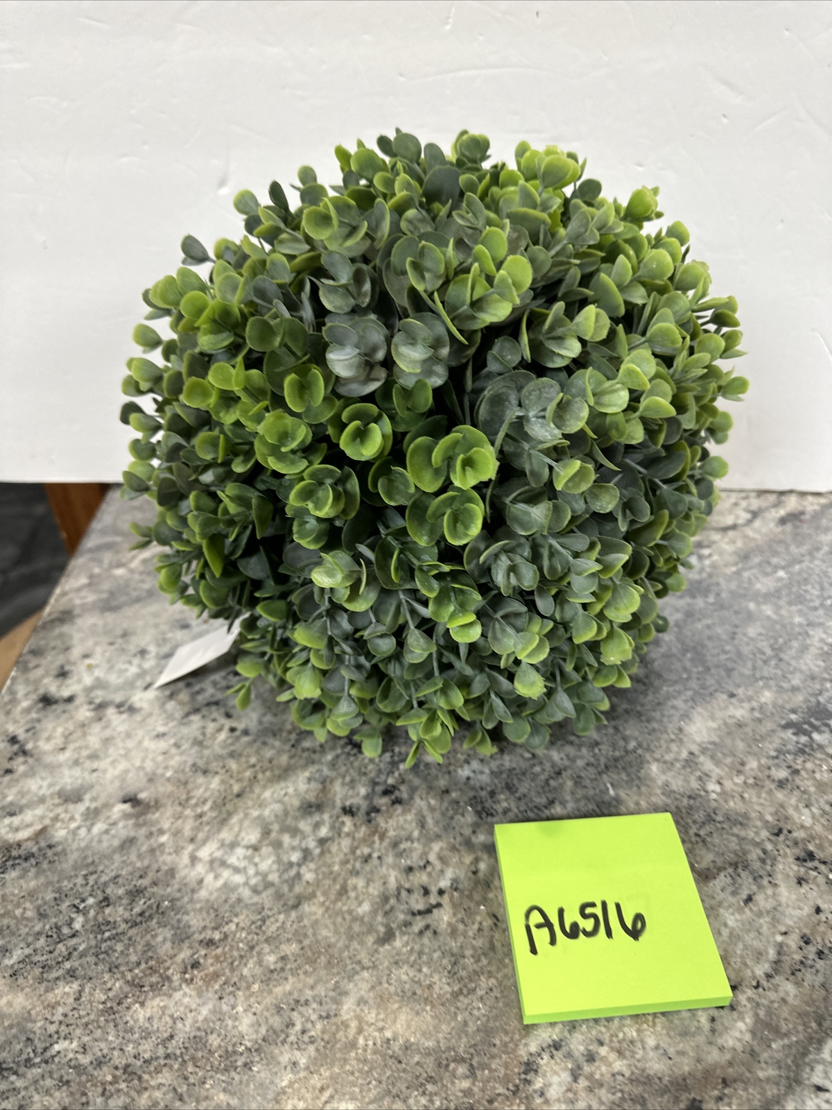 11″ Faux Real Touch Eucalyptus Sphere Green Valerie Parr Hill