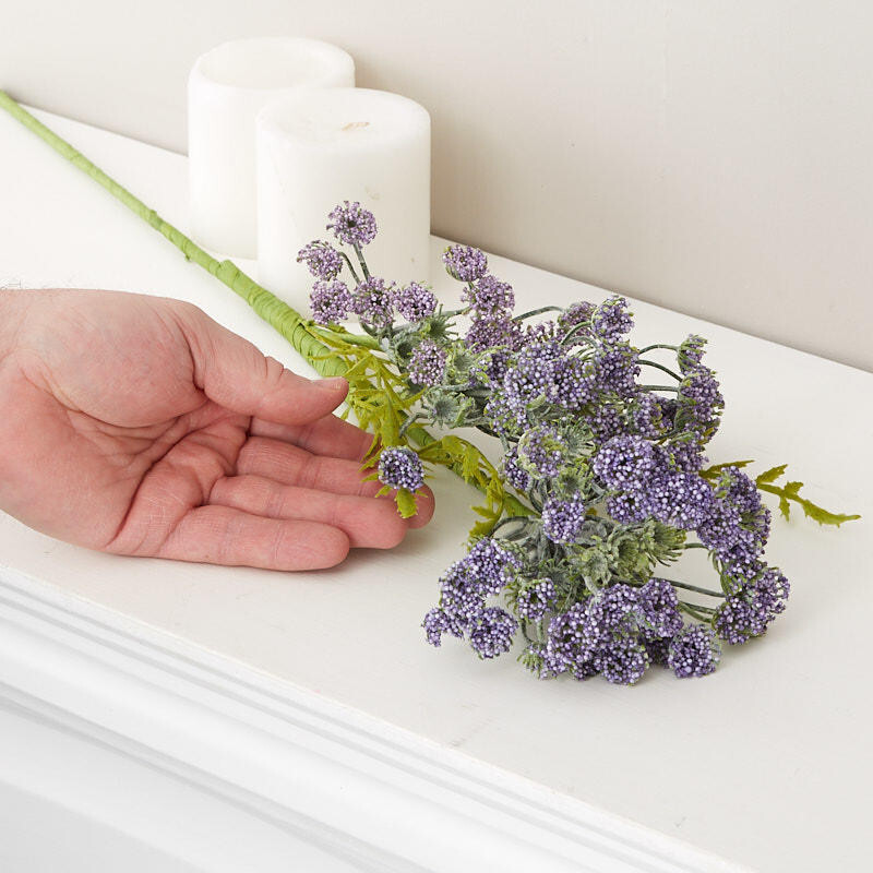 Pack of 2 Purple Artificial Queen Anne’s Lace 25″ Floral Sprays