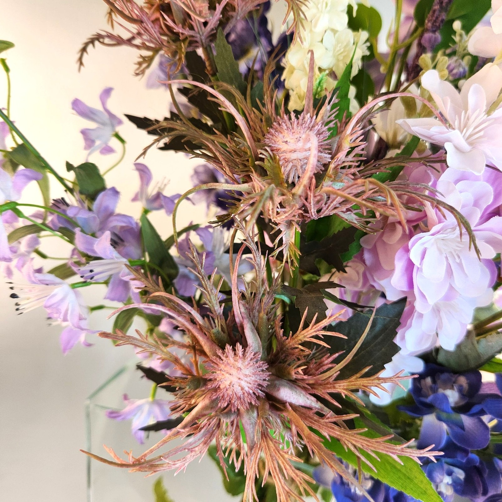Artificial Purple & Lavender Flower Bouquet Hand-Tied Arrangement Stunning Displ