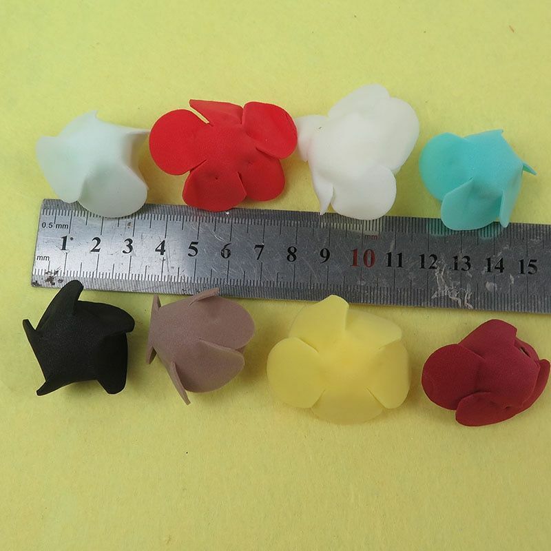 200-400pcs Artificial Foam Rose Head 3.5cm Flower For DIY Decor Valentine Gifts