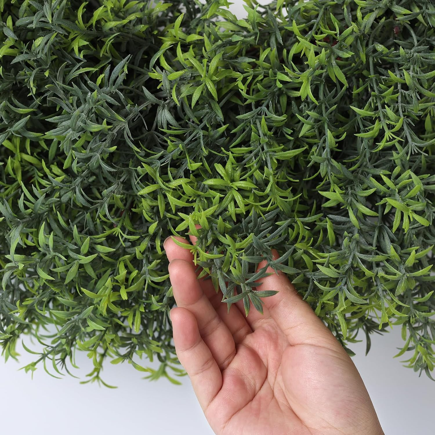 26″ Large Artificial Rosemary Wreath for Front Door – UV Resistant Realistic Ros