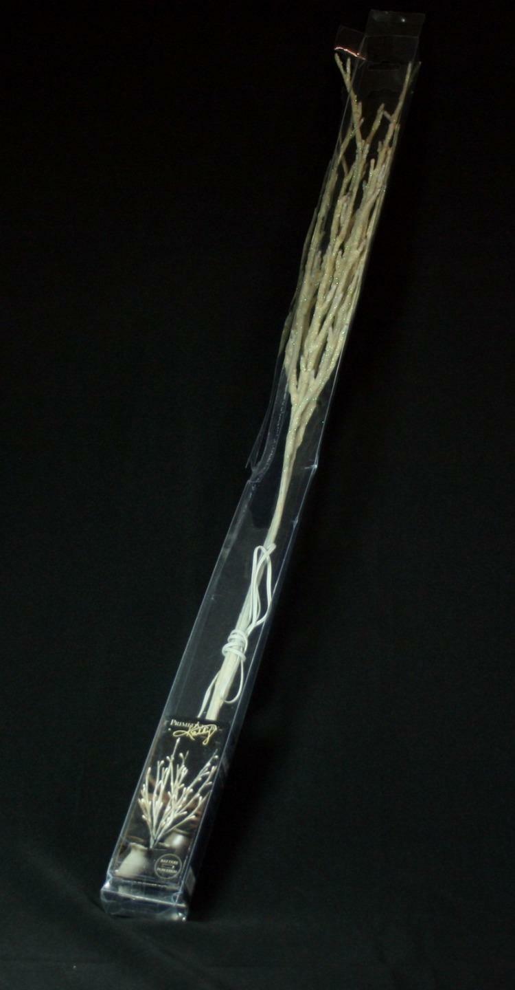 2 Stem Primitives By Kathy Nature’s Glow Glitter Twigs Lighted Willow Branch