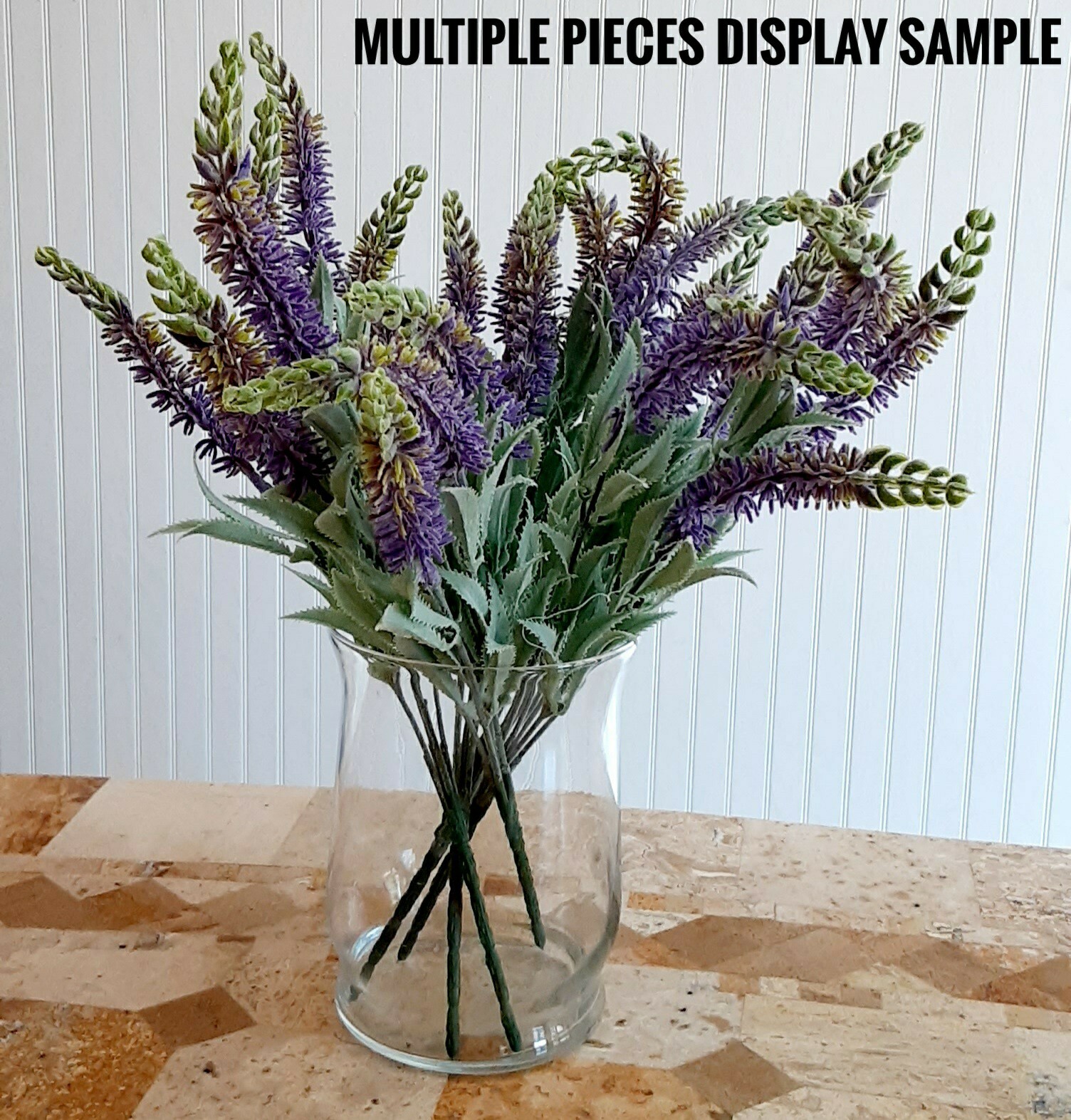 (2 pcs) Lavender 16″ Silk Flower Plastic Filler Spray Floral Arrangement Wreath