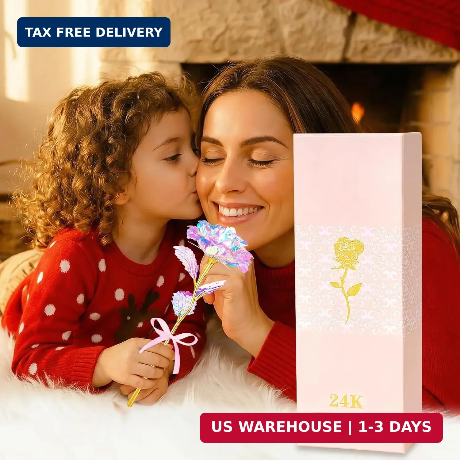 Mothers Day Mom Gifts for Women Grandma, Artificial Forever Birthday Flowers Gal
