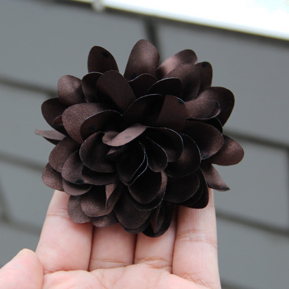 7.8cm Chiffon Decorative Flowers for Wedding Embellishment Fabric Flowers with