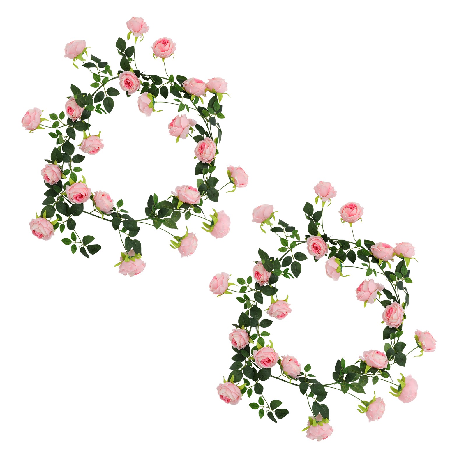 Pink Simulated Flower,190cm Simulated Rose Vine, Bendable Artificial Rose Vine