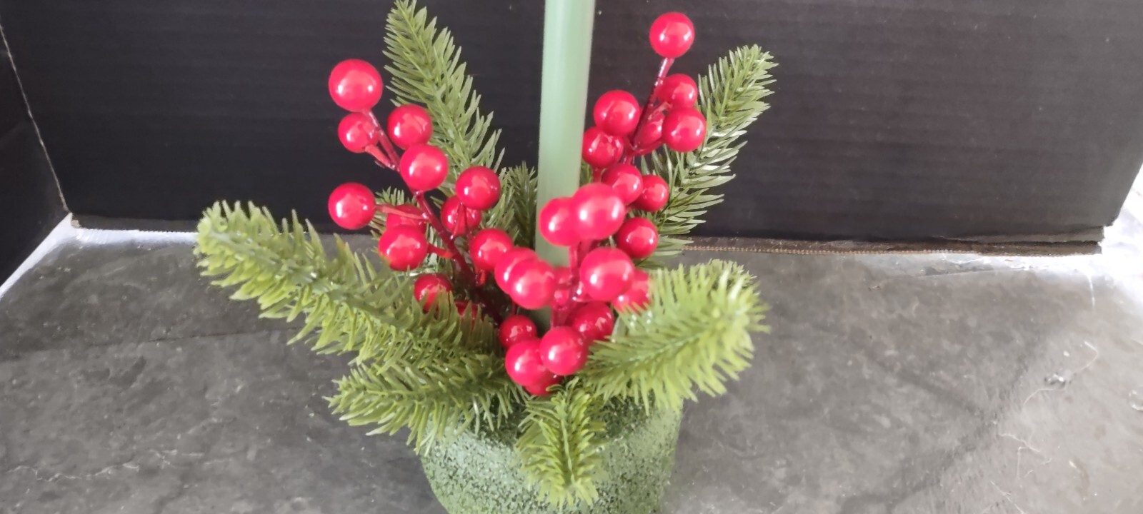 Artificial amaryllis Christmas decoration. WHITE