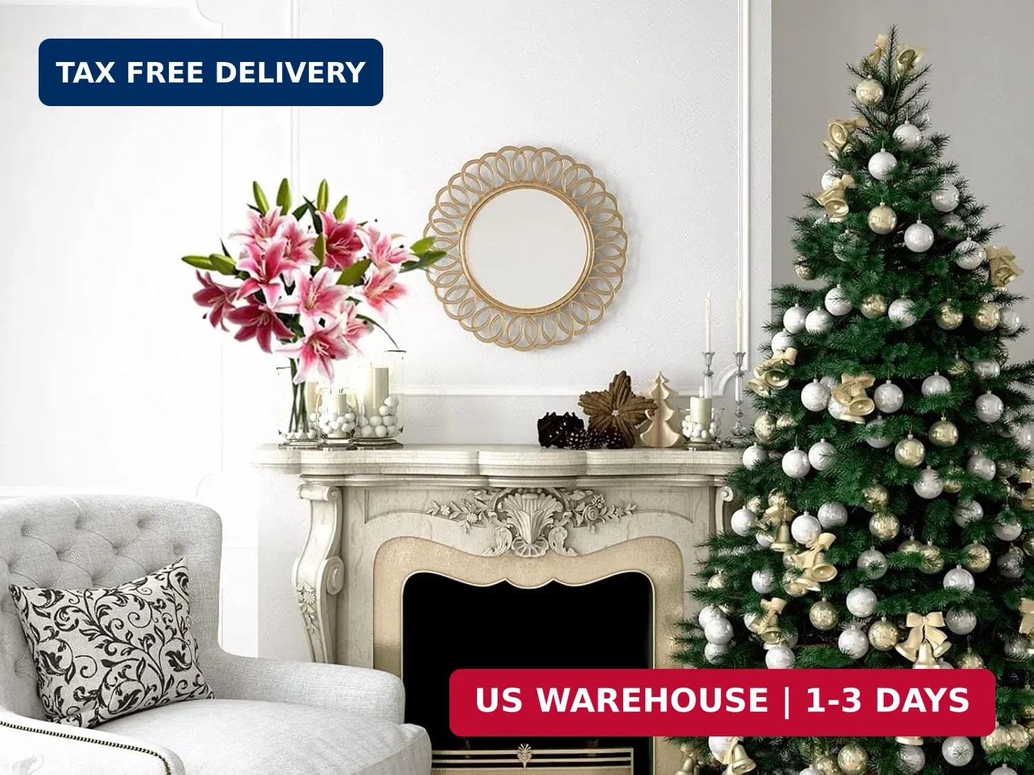 YalzoneMet RUZUQE 2 Pcs 28” Deep Pink Lily Artificial Flowers Fake Real Touch L
