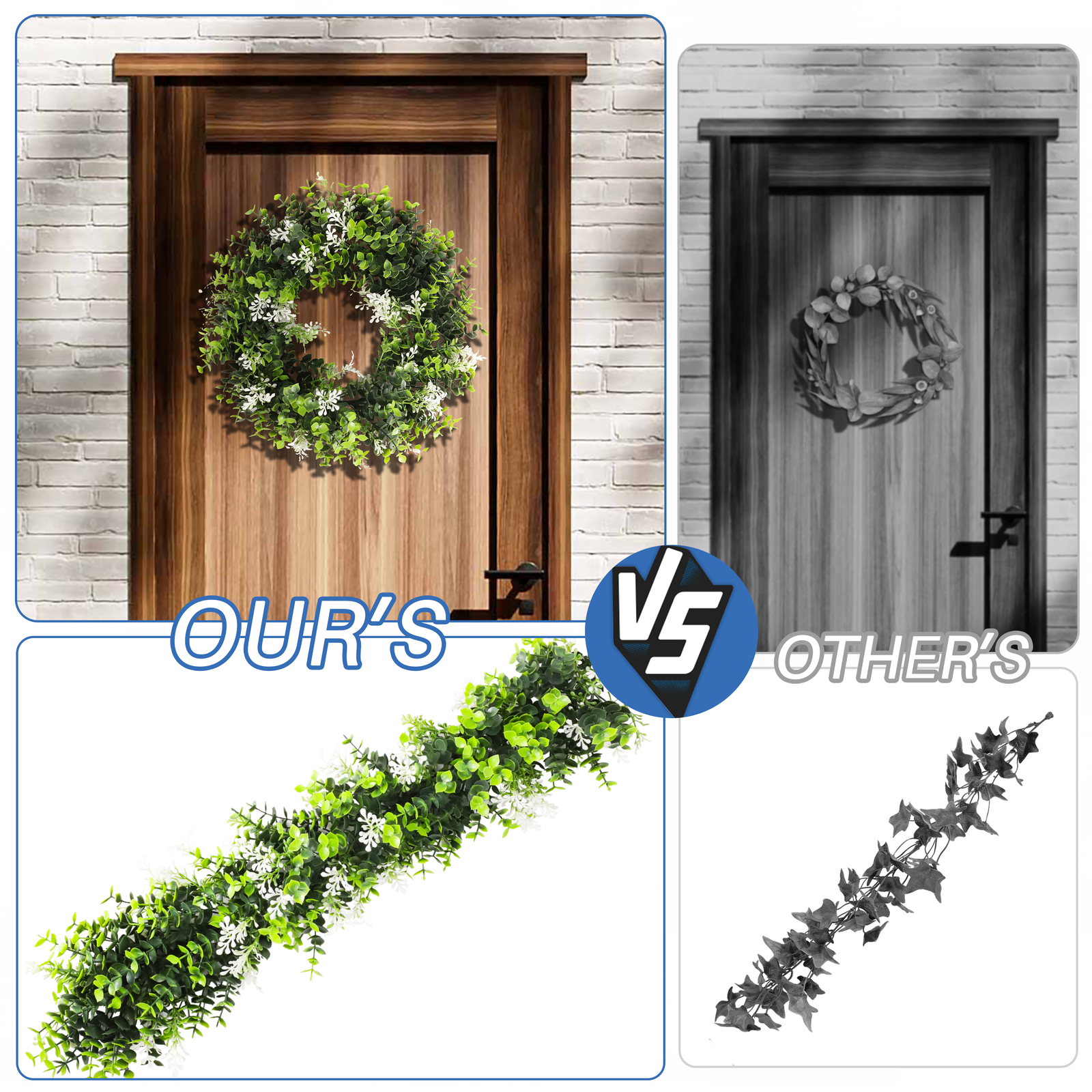 Fake Artificial Hanging Garland Wreath Greenery Leaf Vines Wedding Plant Decor