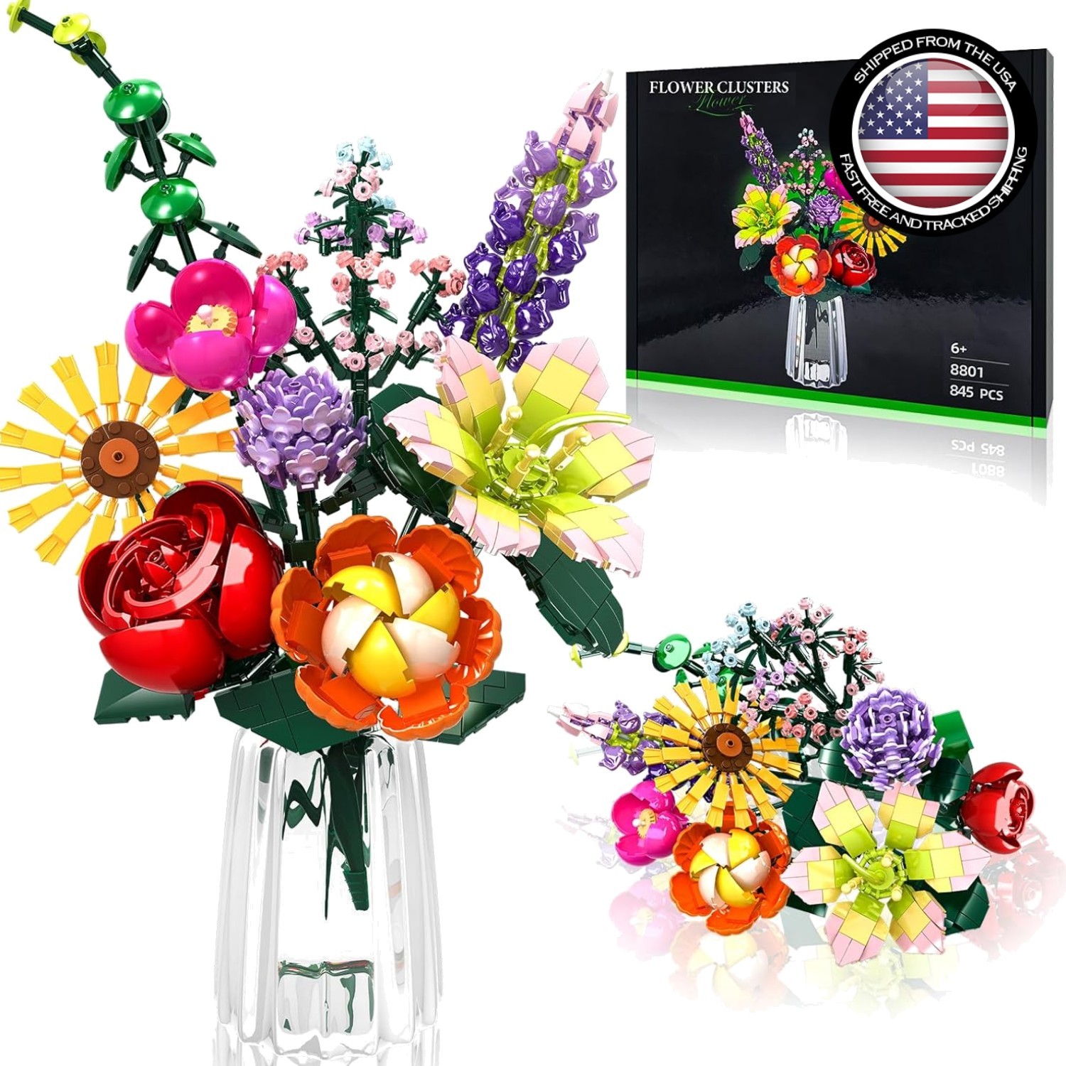 Adjustable Artificial Flower Building Kit – Perfect Gift for Floral Lovers