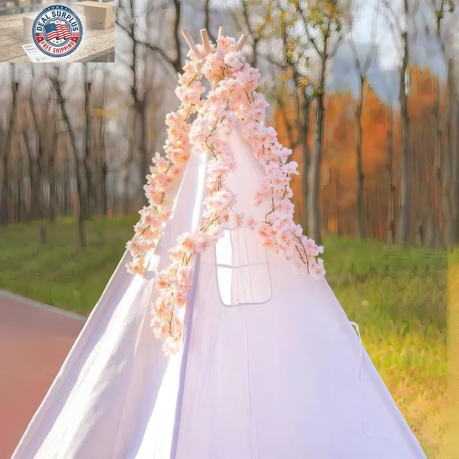 3Pcs 5.91 Ft Artificial Cherry Blossoms Garland Pink Fake Vines Hanging Silk Che
