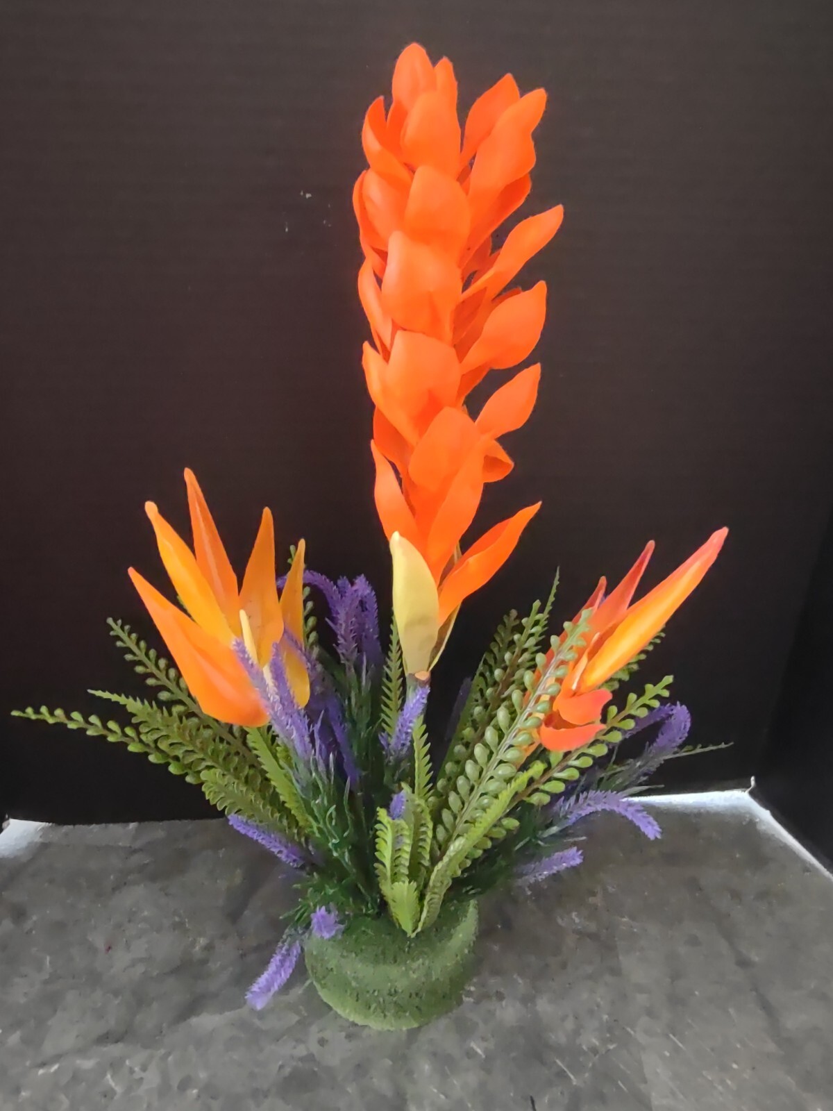 Ginger lily tropical floral arrangement tropical Hawaiian flowers TANGERINE