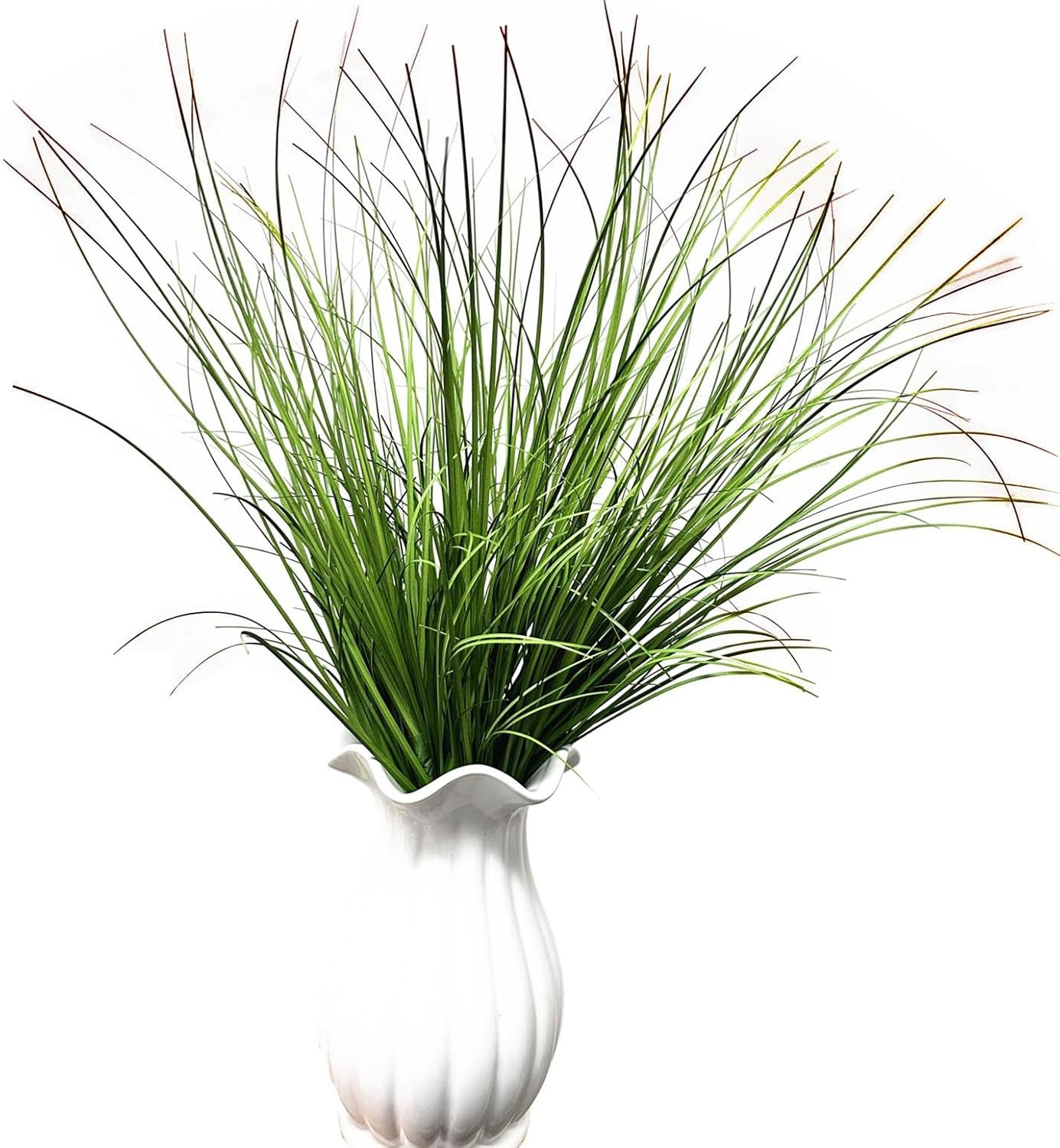 Fake Wheat Grass Plants Artificial Onion Greenery Faux Shrubs Plastic Plant Flow