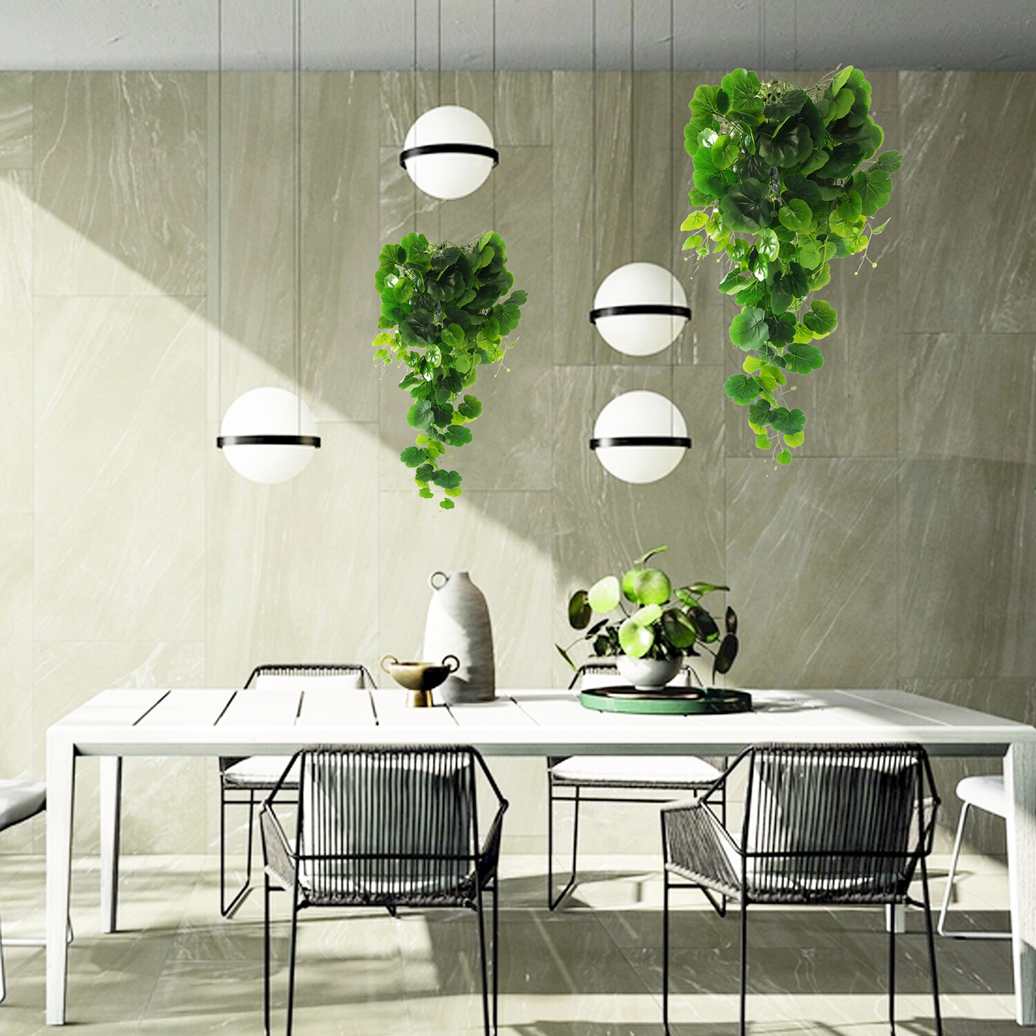 Houssity 1/ 2/ 10 PCS Artificial Ivy Vines Hanging Garland Plant Indoor Outdoor