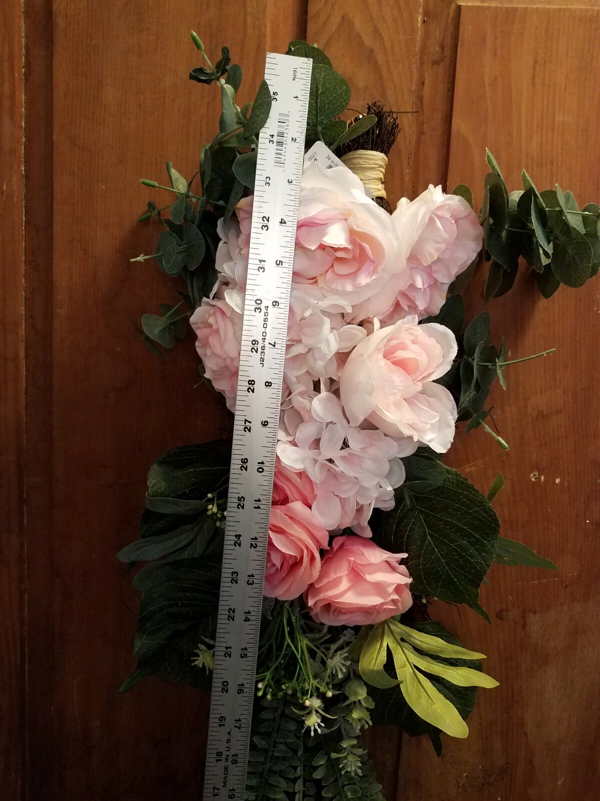 NWT Artificial Silk Flower Floral Door, Wedding Pews Joann Bright Ideas $49.99