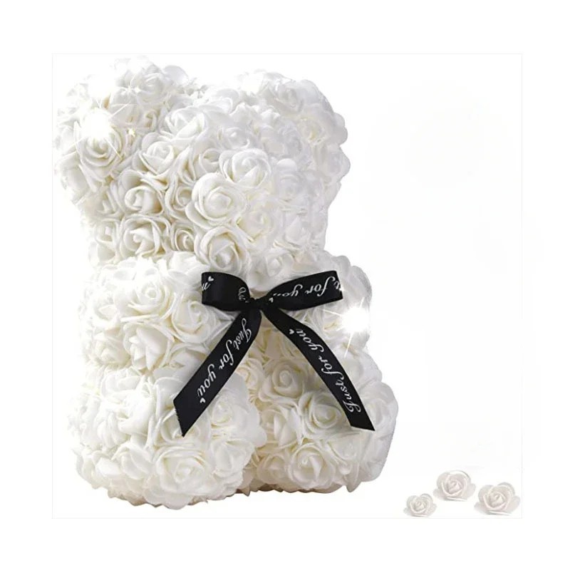 2025 New Artificial Flower Eternal Rose Teddy Bear for Mom Mother’s Day Birthday