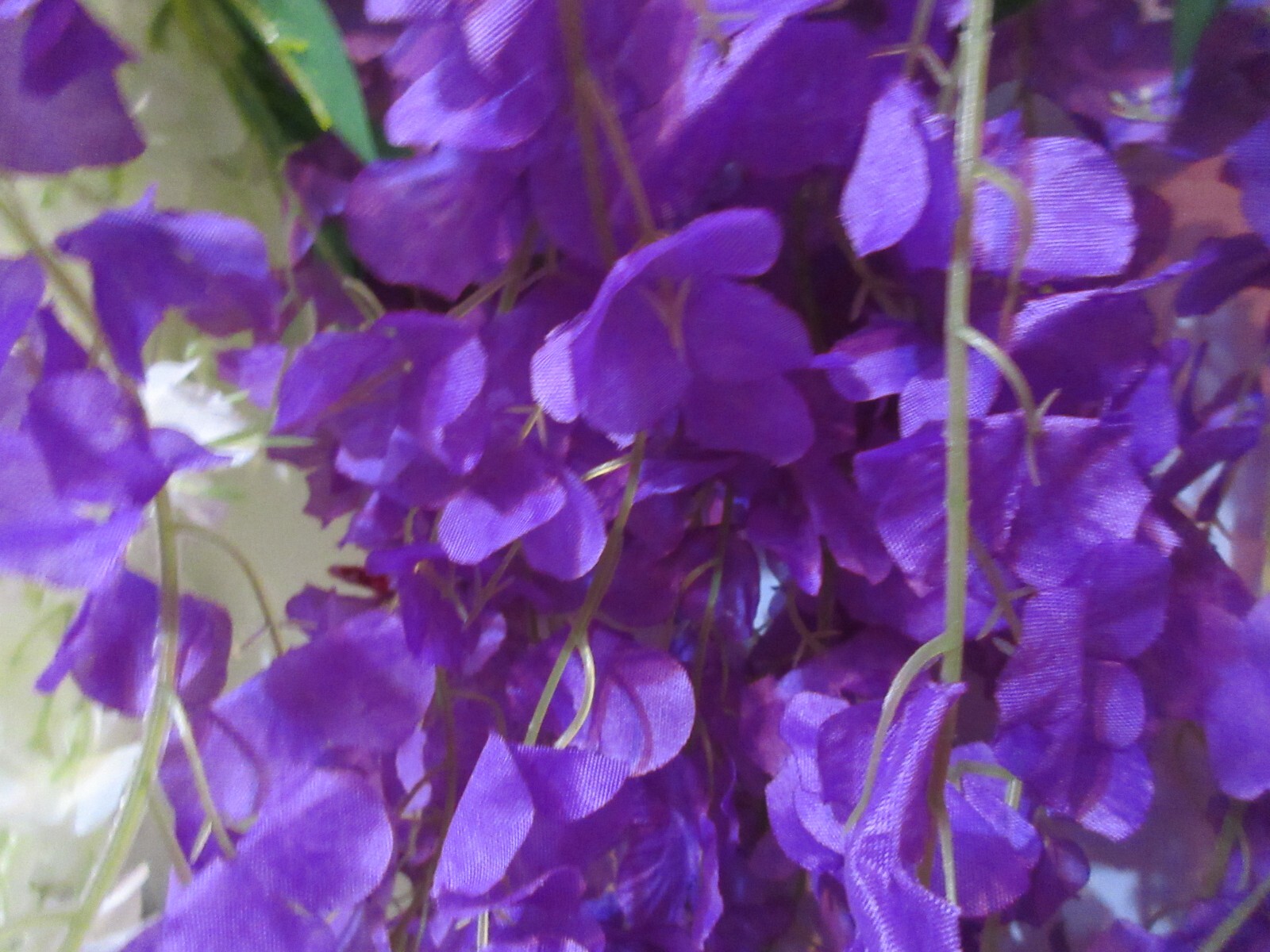 Serwalin Wisteria Hanging Flowers 12 Pack Artificial Flowers 3.75 Feet Fake Wis