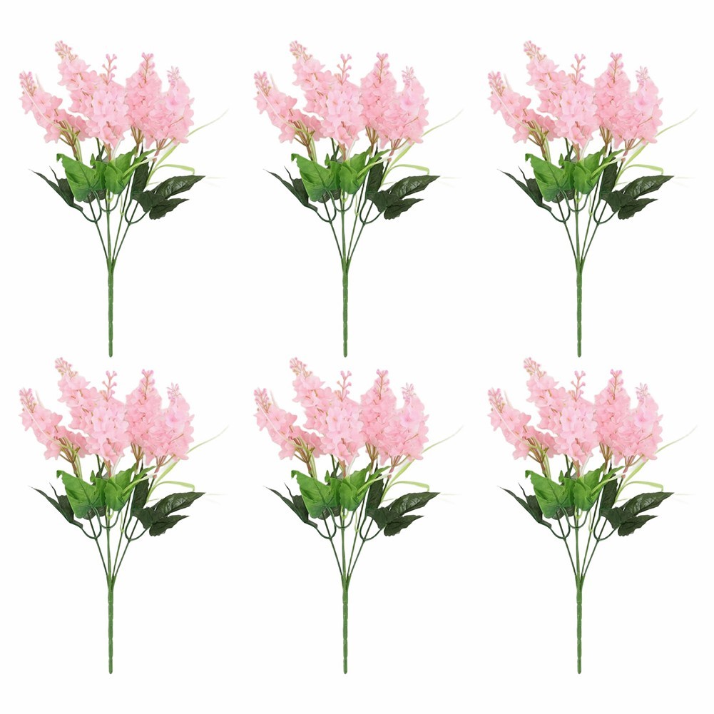 6pcs Artificial Lavender Hyacinth Flowers for Stylish For Home Decoration