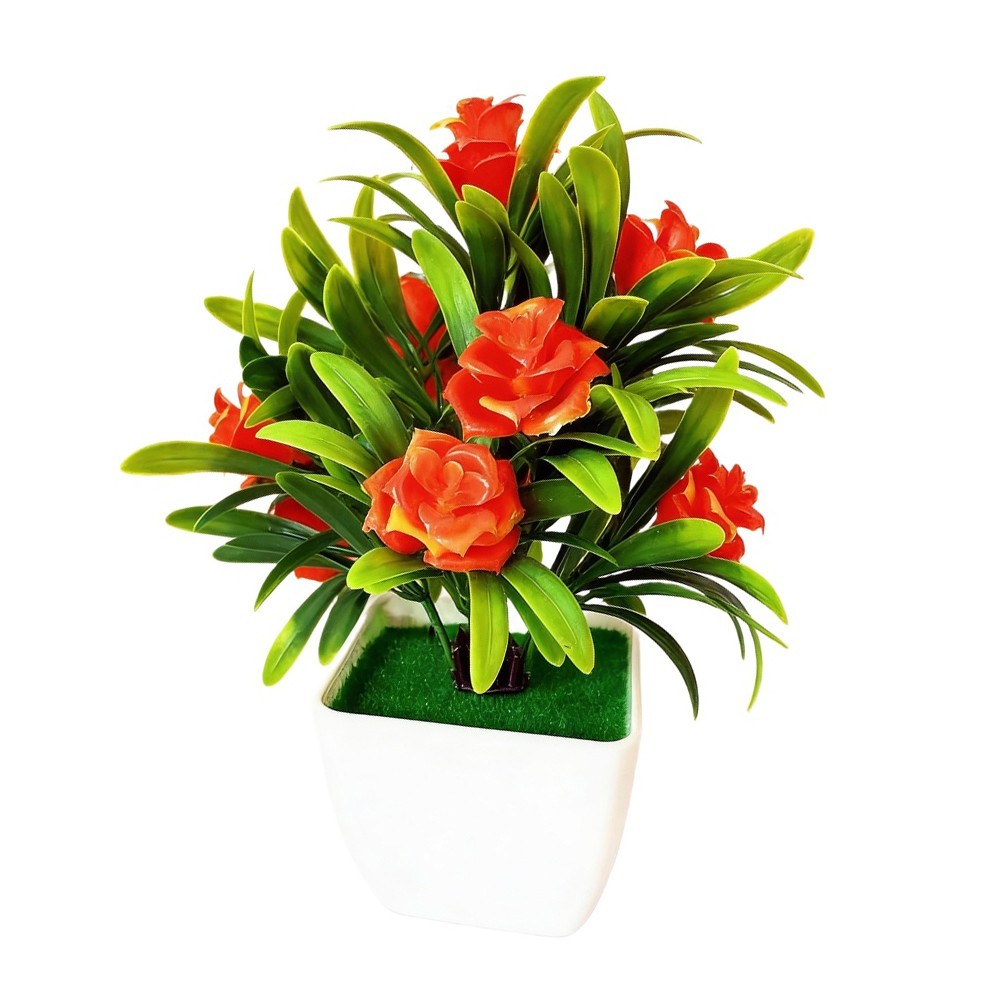 Tabletop Artificial Flower Plant for Office For Mini Simulation Bonsai 12CM