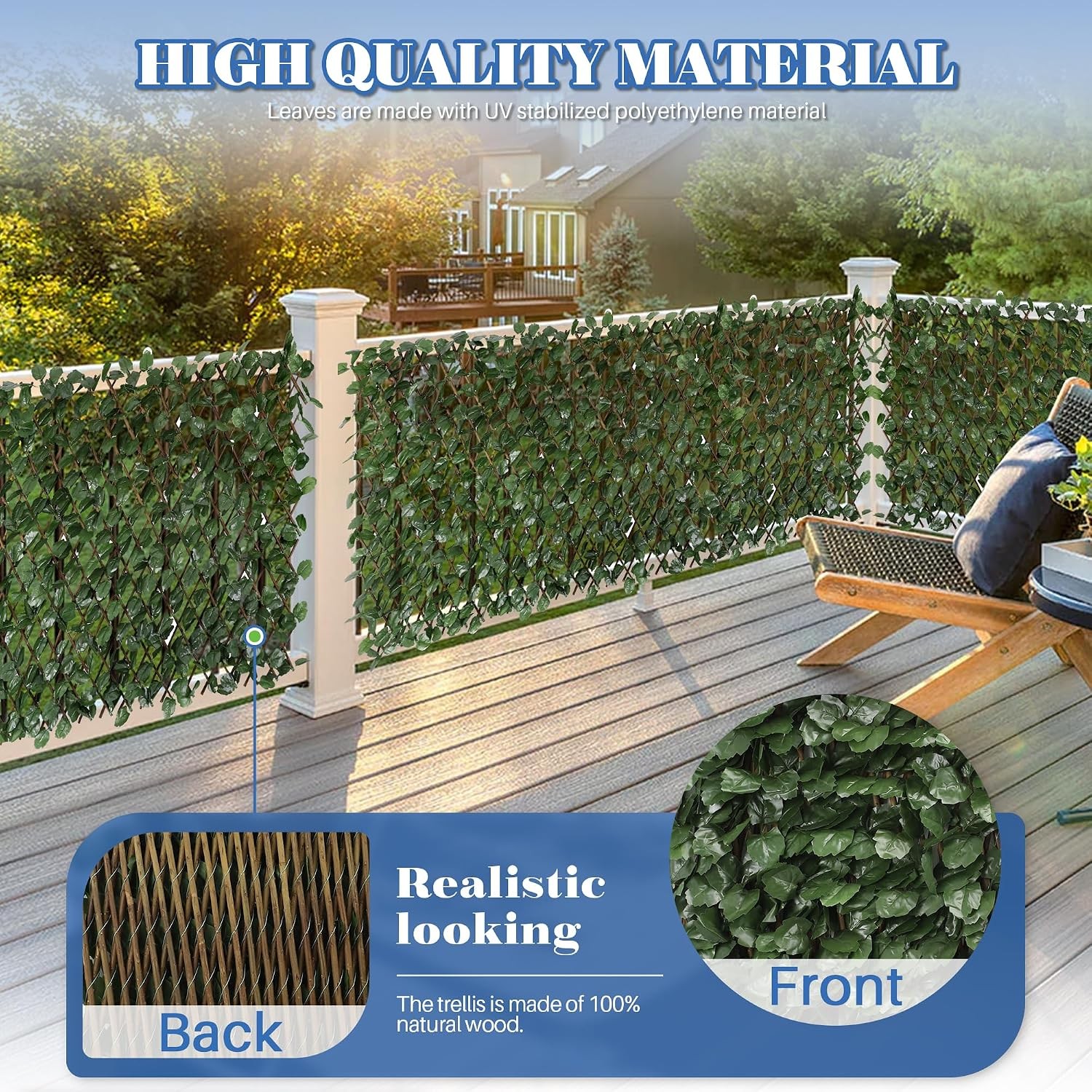 Artificial Ivy Leaves Faux Ivy Decor Sweet Potato Leaves Plant Fence Privacy
