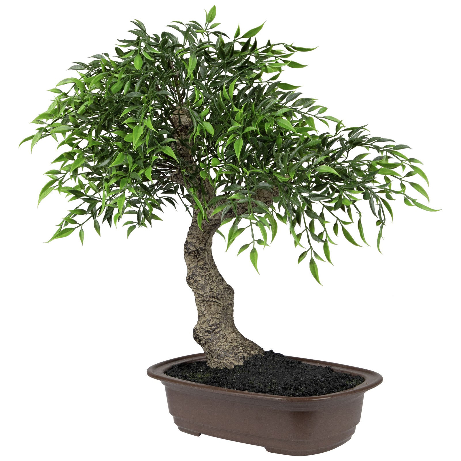 Northlight 18” Green Mini Bonsai Artificial Tree in a Brown Pot