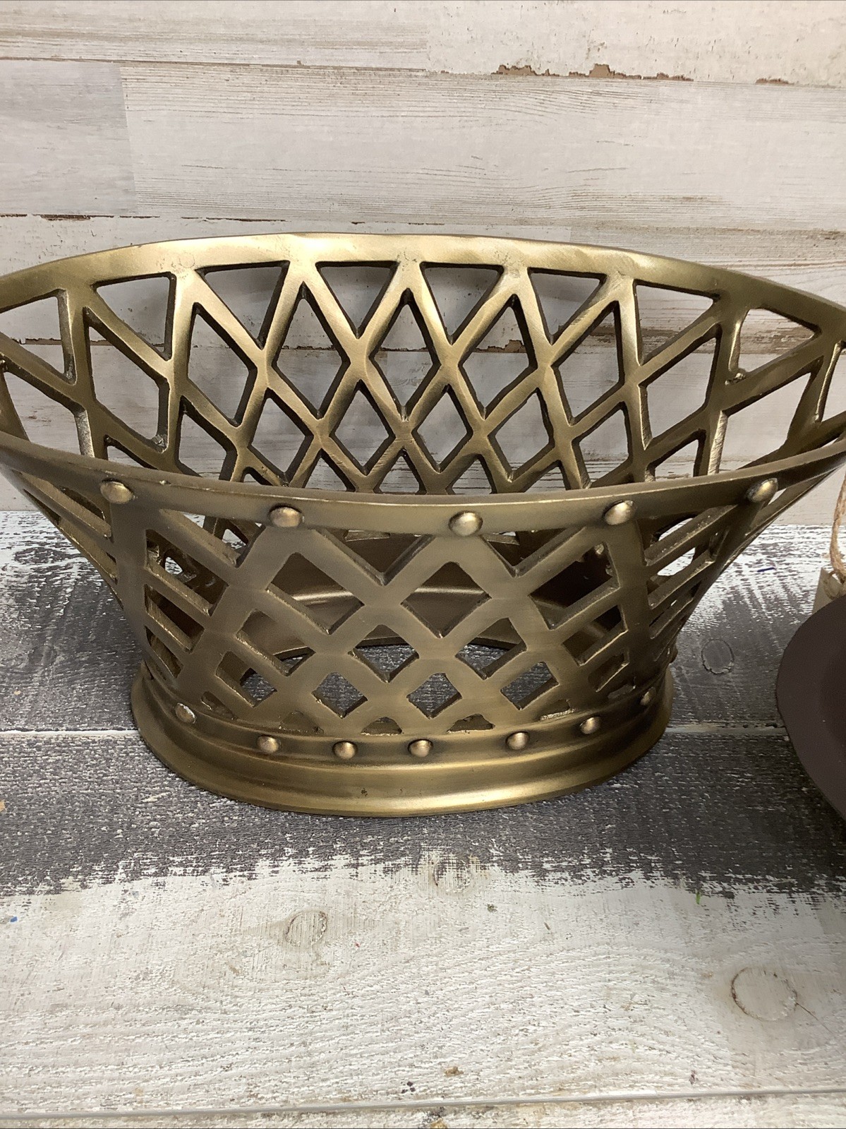 Ballard Design Bunny Williams Lattice Oval Cachepot
