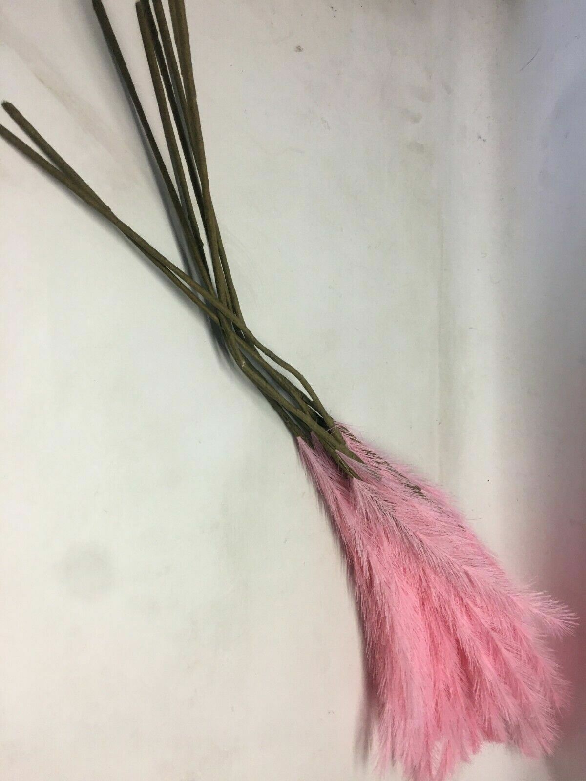 8 Synthetic Grass Ornamental PInk Cortaderia selloa in Home Garden 30in Length