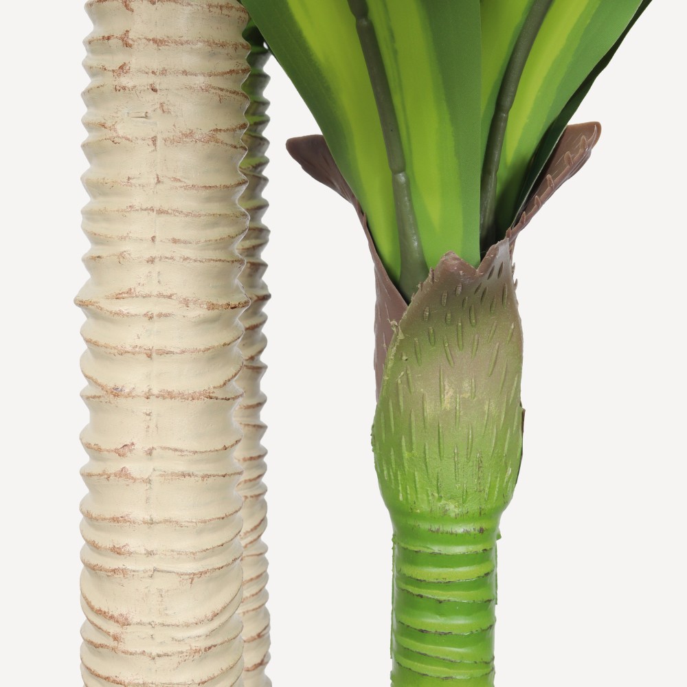 Artificial Dracaena Tree with Black Plastic Pot, 1pc/set