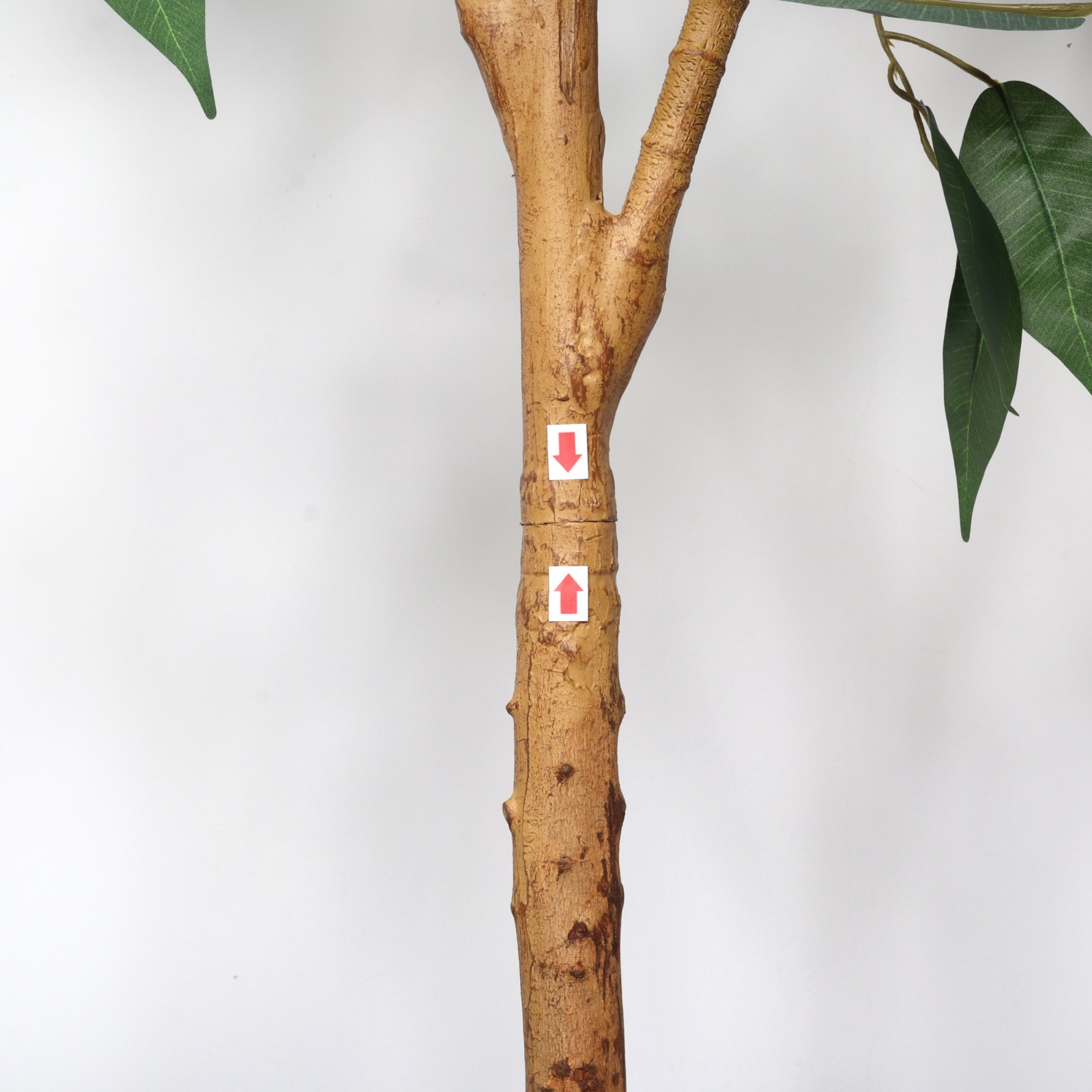 6FT Artificial Ficus Tree Natural Trunk Fake Potted Plant with Black Pot