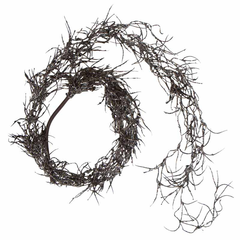 Set of 2 Factory Direct Craft Artificial Glittered Spanish Moss Garlands