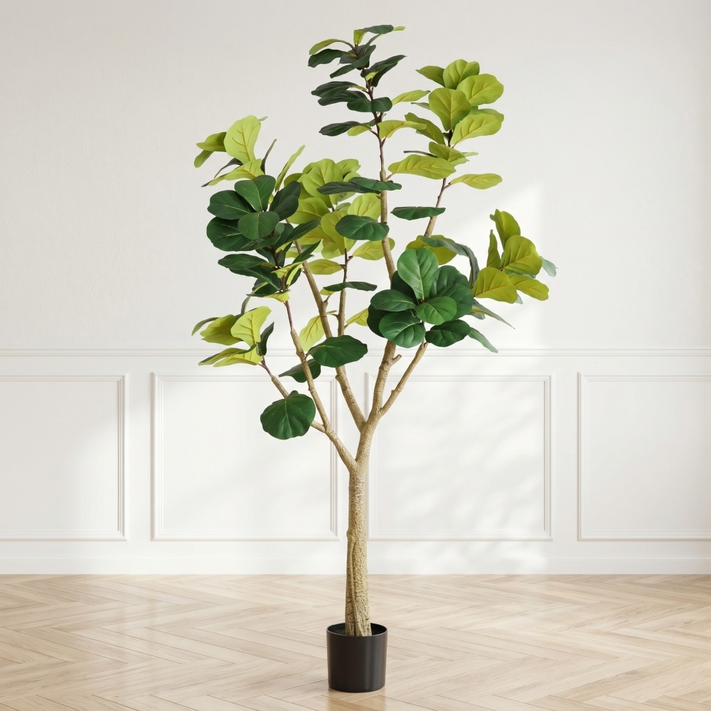 6ft Artificial Fiddle Leaf Fig Tree Faux Potted Plant Indoor Decor