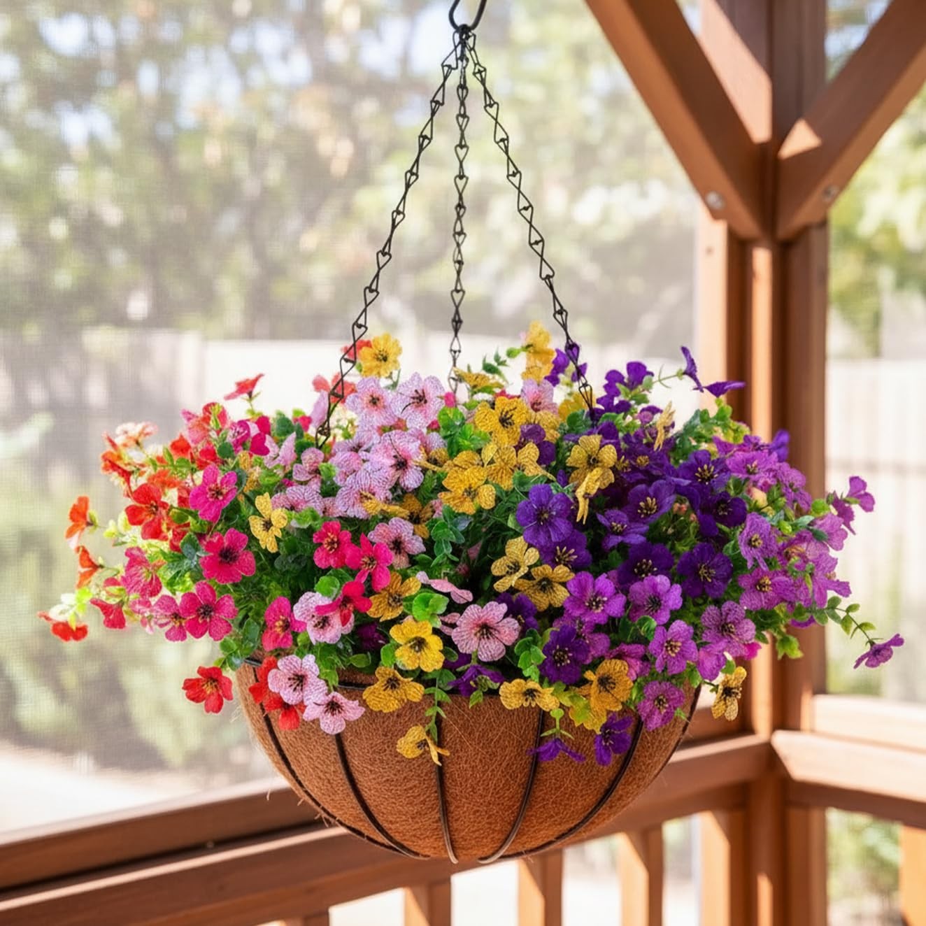 UV Resistant Artificial Daisy Flowers for Outdoors – Faux Silk Daisies with E…