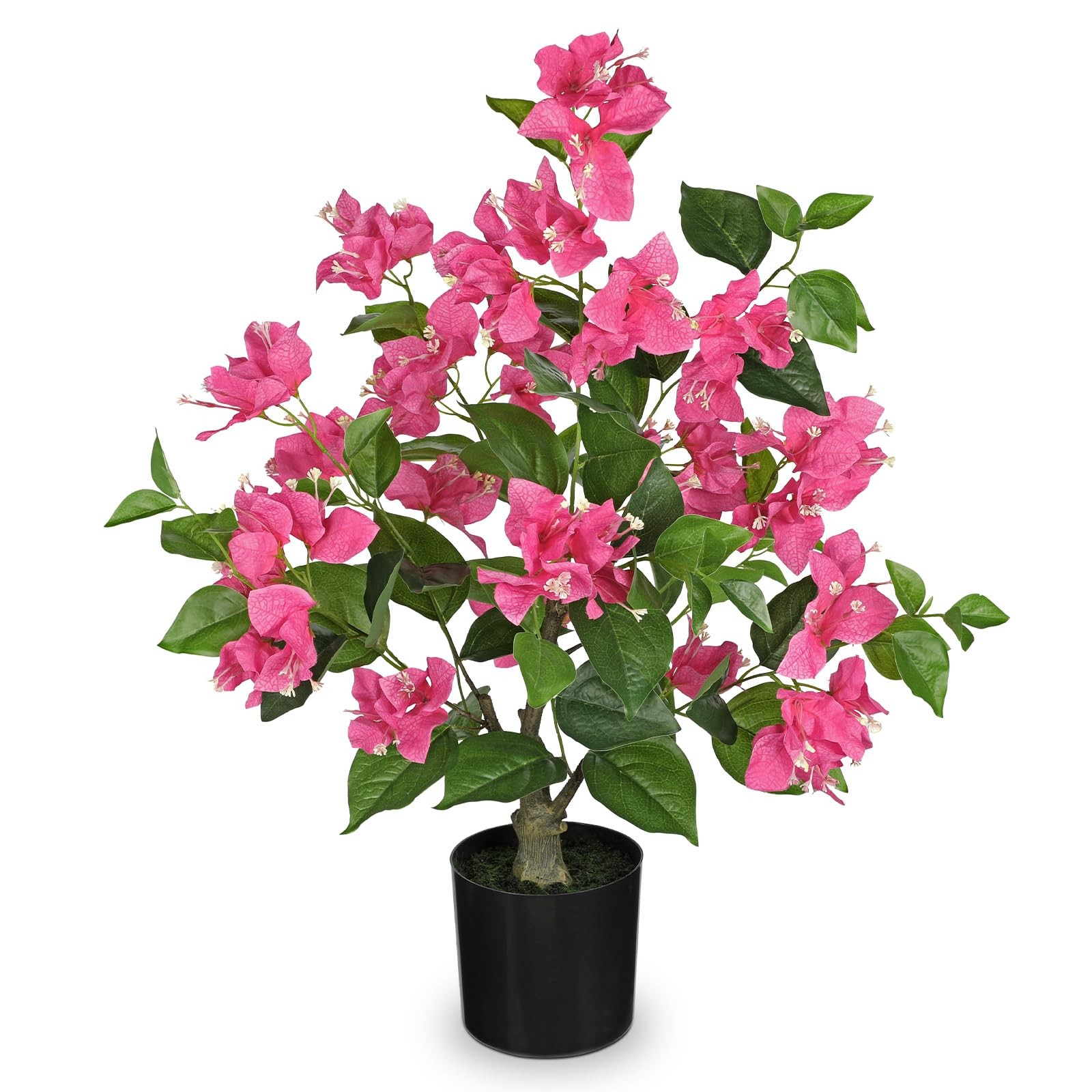 26.3 Inch Large Fake Bougainvillea Artificial Plants Flowers Indoor Pots Tree
