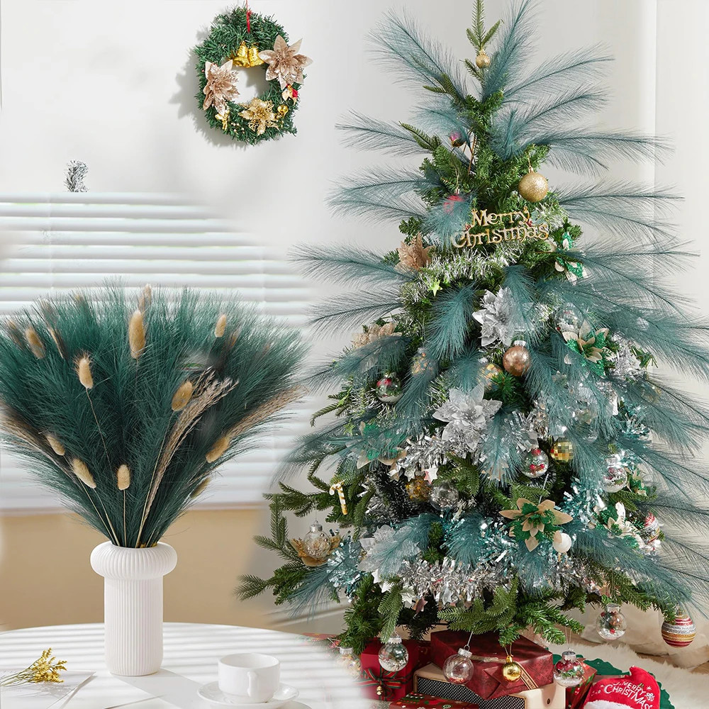 Artificial Pampas Grass 55Cm 20PCS Christmas Decorations Halloween Festival Deco