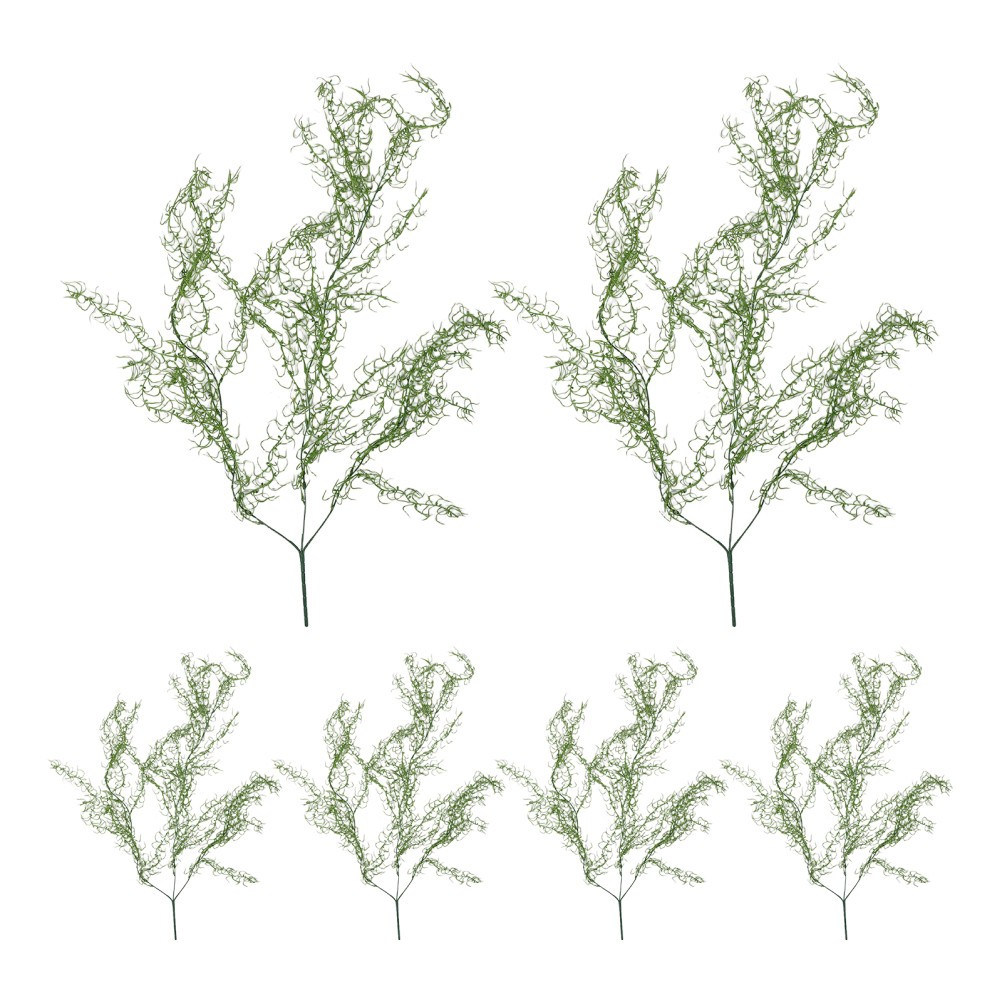 6Pcs Reusable Artificial Moss Vines Plastic Hanging Greenery for Indoor Outdoor