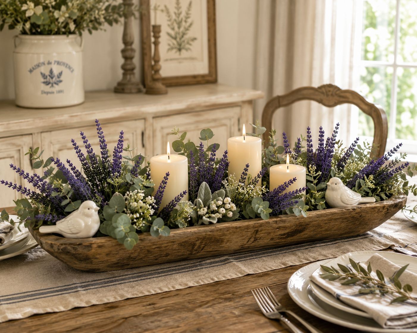 Purple Faux Lavender Stems Artificial Salvia Flowers Faux Greenery Picks French