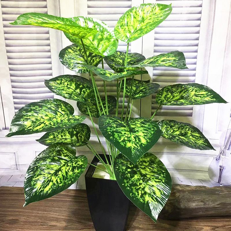 75cm 18 Leaves Artificial Tropical Plant Shrub Interior Hotel Home Garden Decor