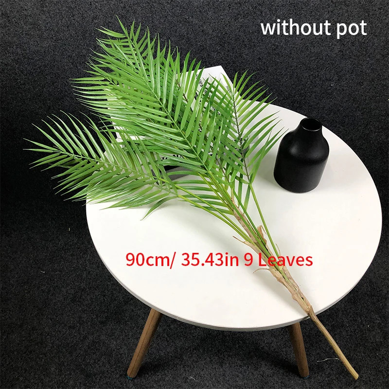 50-125CM Large Artificial Palm Tree Fake Monstera Plant Faux Fern Plant Leaves