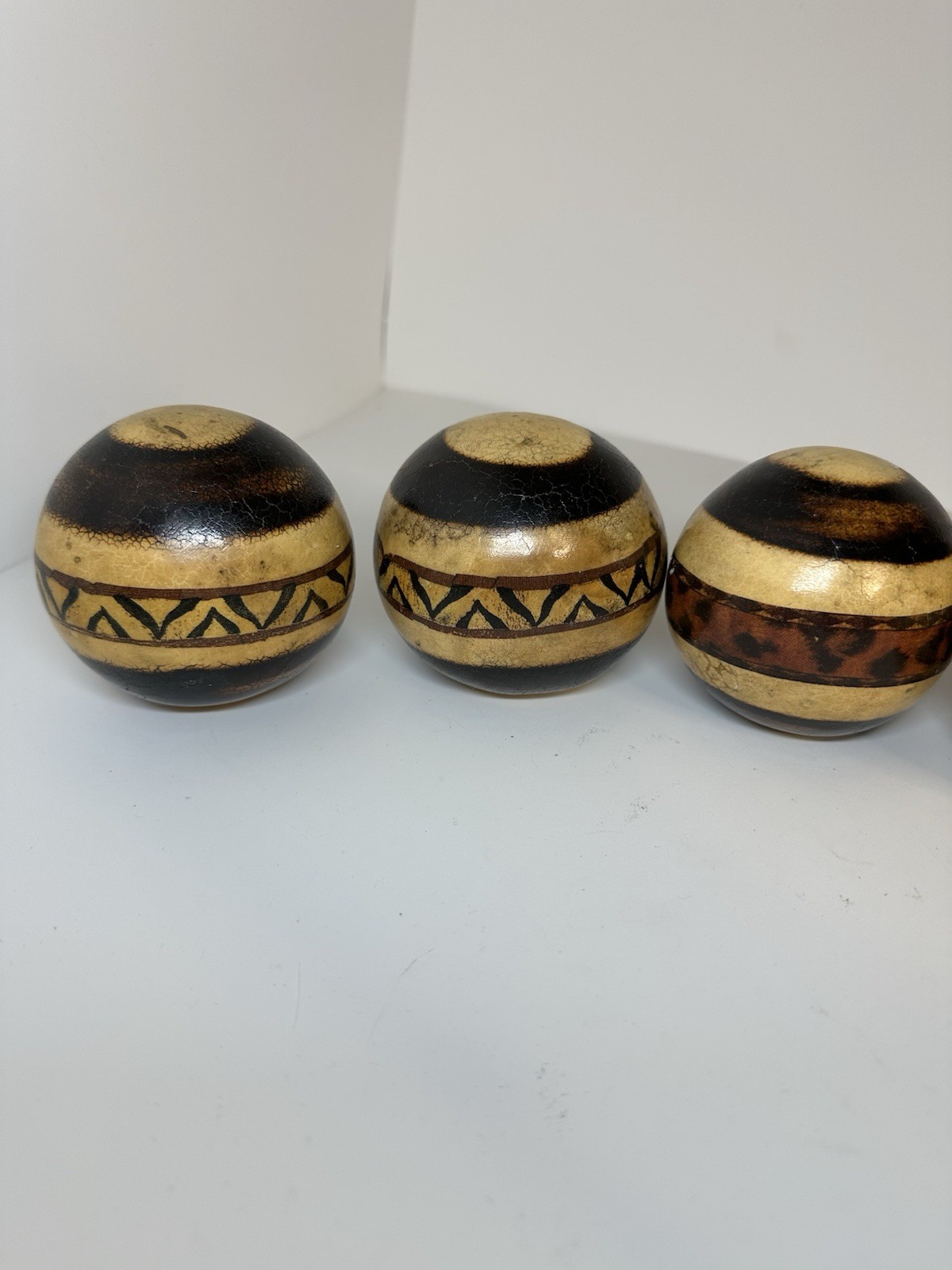 Set of 4 Monkey Apple Dried Pods Decorative Bowl Filler Rustic Jungle Decor