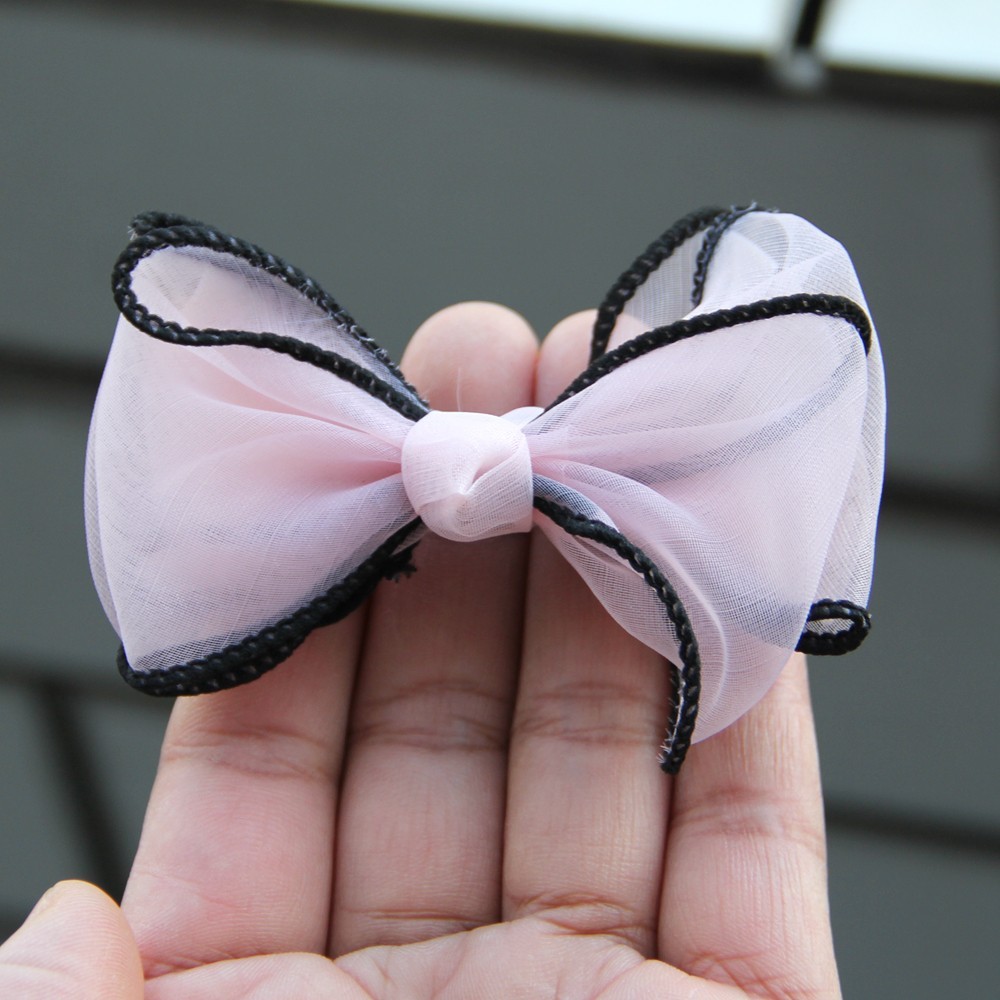 8.5cm Yarn Bows Organza Ribbon Bow Flowers for Bouquet Gift Wrapping Handwork