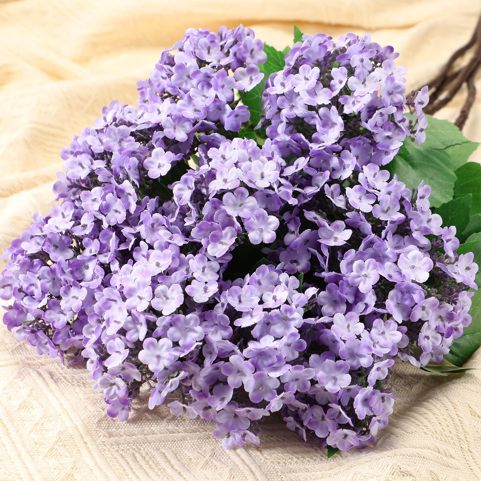 4 pcs Hydrangea Artificial Flowers Fake Hydrangeas Silk Flowers 28 Inch Long …