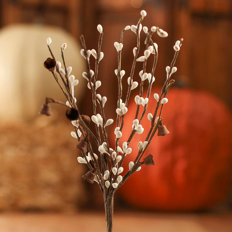 Set of 12 Rustic Bell and White Pip Berry 11-1/2″ Tall Floral Sprays