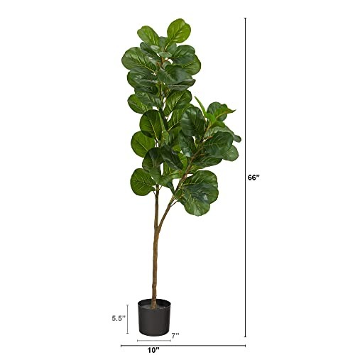 NEARLY NATURAL 5.5FT. FIDDLE LEAF FIG ARTIFICIAL TREE T2103-MB – Scratch & Dent