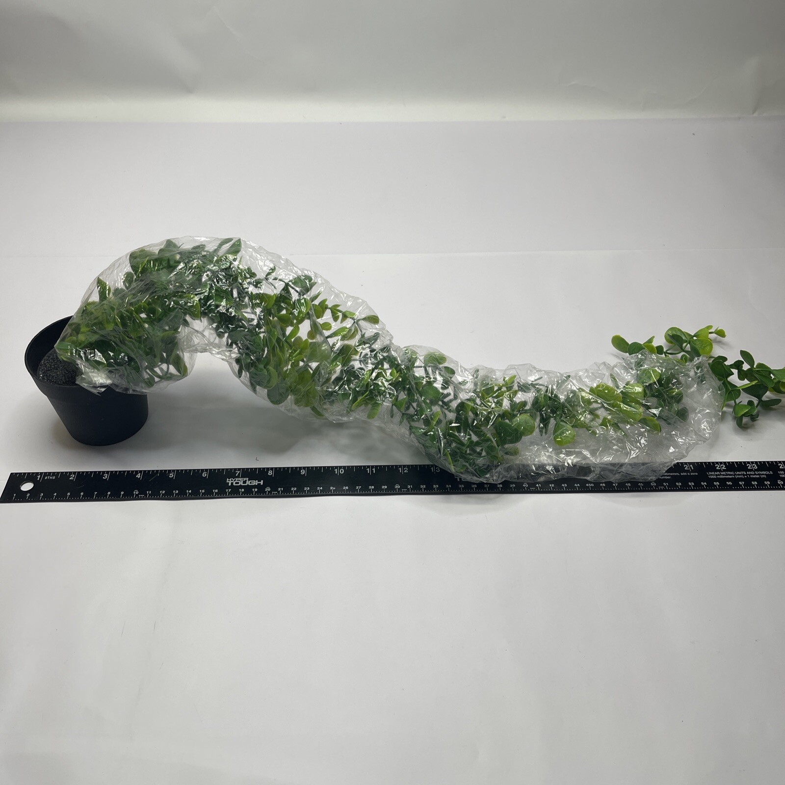 CEWOR Fake Hanging Plant With Pot Artificial Rounded Leaves Shelf Decoration New