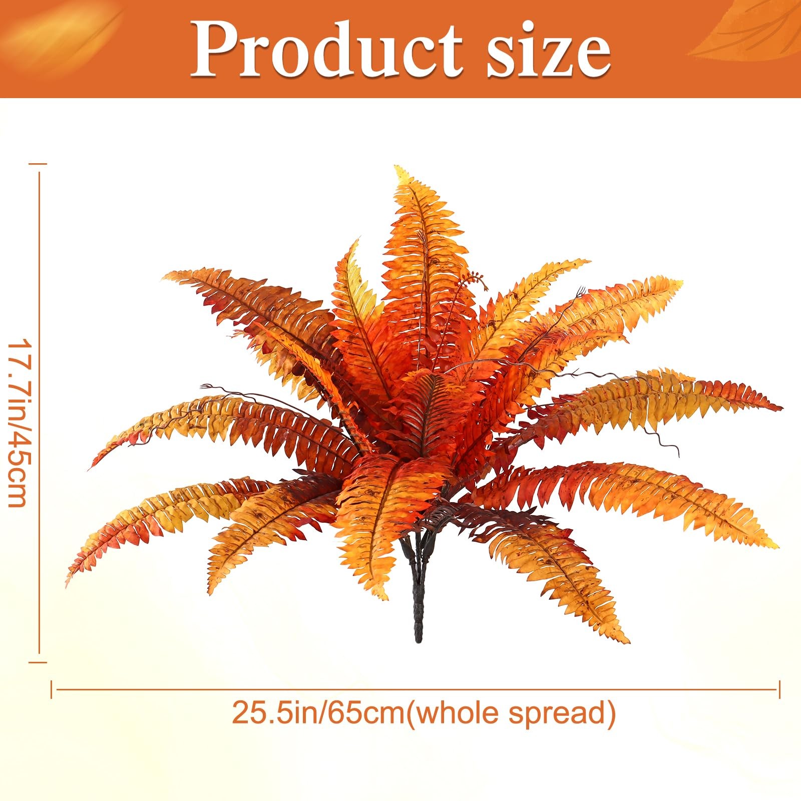 Artificial Fall Plants Artificial Fall Ferns for Outdoors, Set of 2 Bouquets …