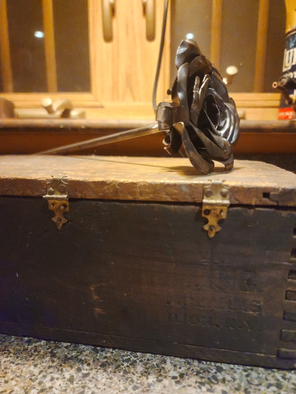 Hand Crafted Welded, Metal Forever Rose 🌹