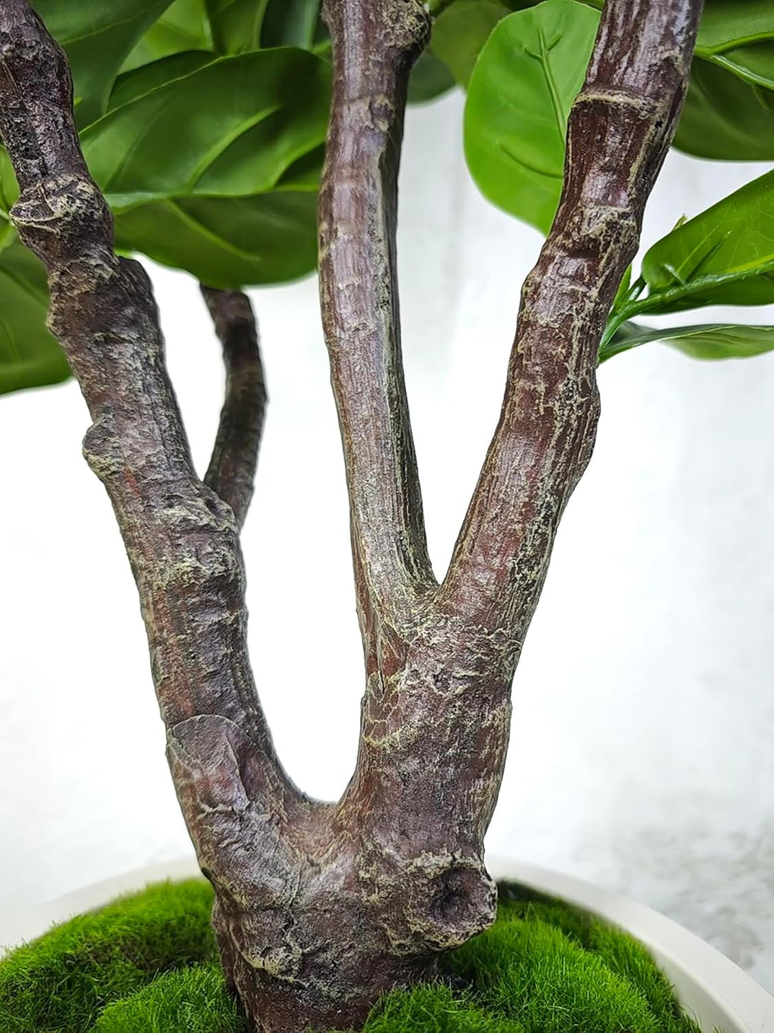 Fiddle Leaf Fig Tree Artificial 4.5FT – 54 Inch Tall Fake Plant Indoor Faux Tree
