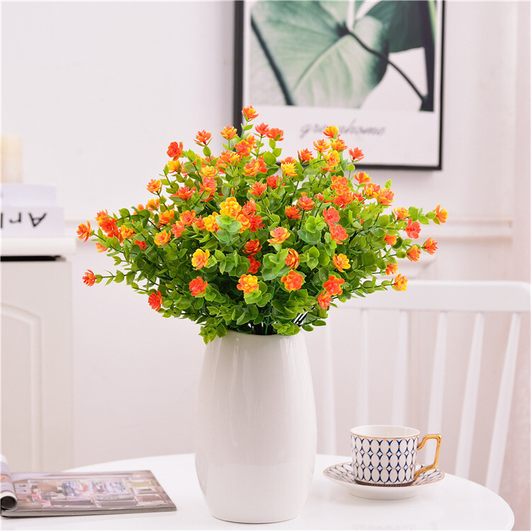 4 Pcs Artificial Fake Flower Lotus Home Decoration Outdoor UV Protection Floral