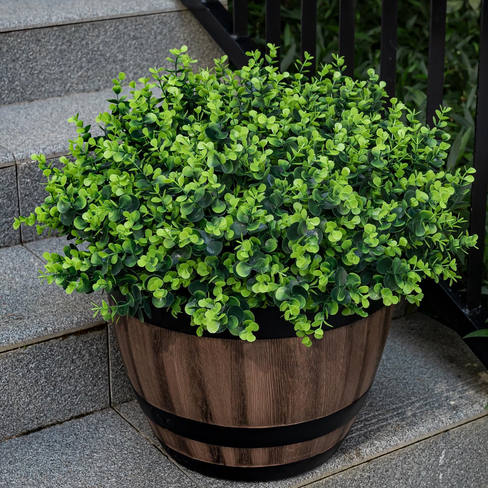 20 Bundles Artificial Plants for Outdoor Fake Spring Decoration,Faux Eucalyptus